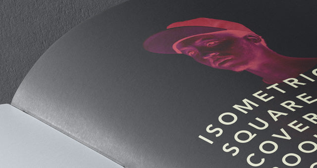 Free Perspective View of Square Psd Hardcover Book Mockup