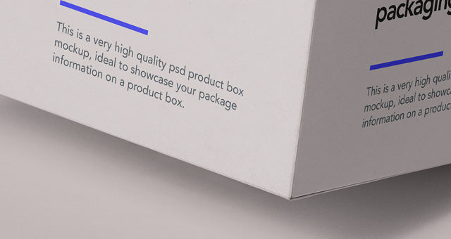 Free Square Box Packaging and Glass Psd Mockup