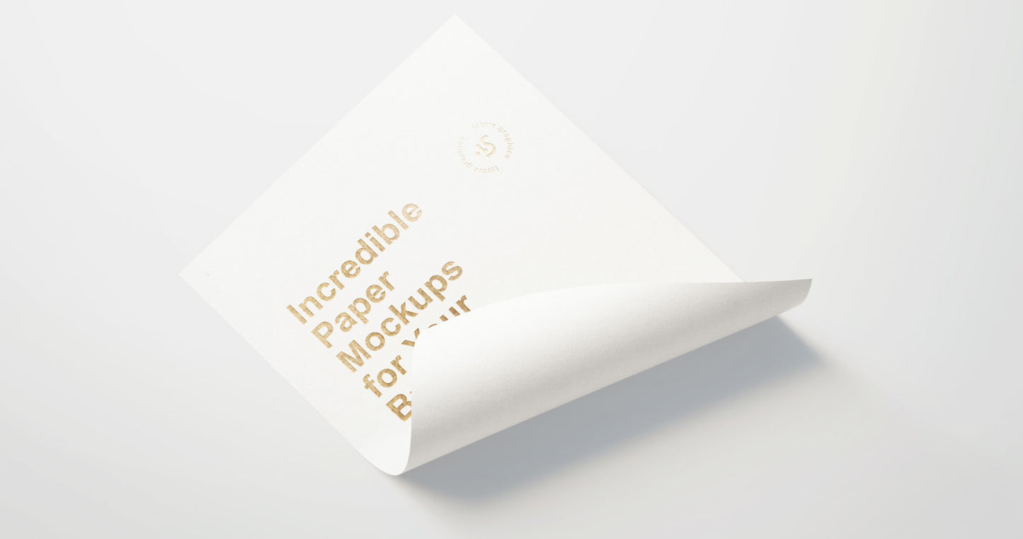 Free Professional Paper Branding Mockup