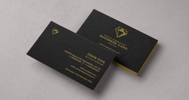 Free Psd Business Card Mock-Up