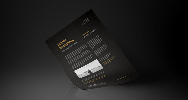 Free A4 Psd Paper Mock-Up