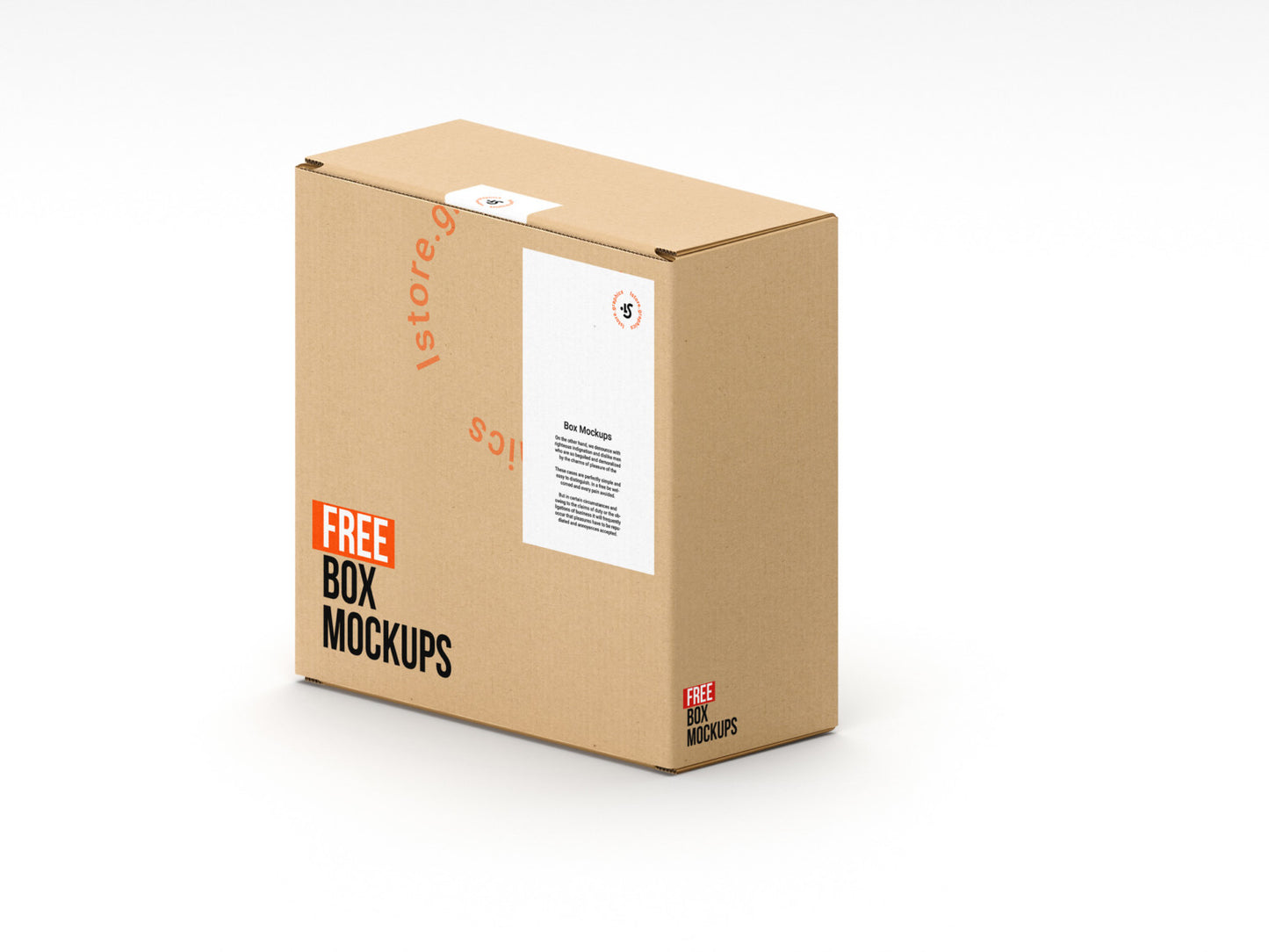 Free 7 Square Box Mockups