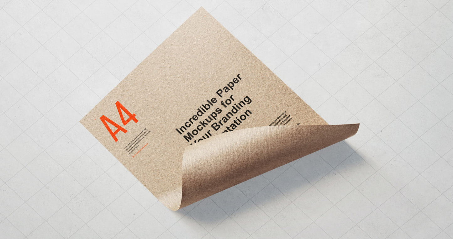 Free Professional Paper Branding Mockup