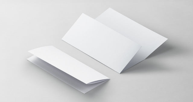 Free Tri Fold Psd 8-5x11 Inch Mockup Top and Front View