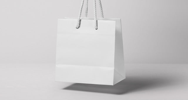 Free Paper Bag Mockup Floating in the Air