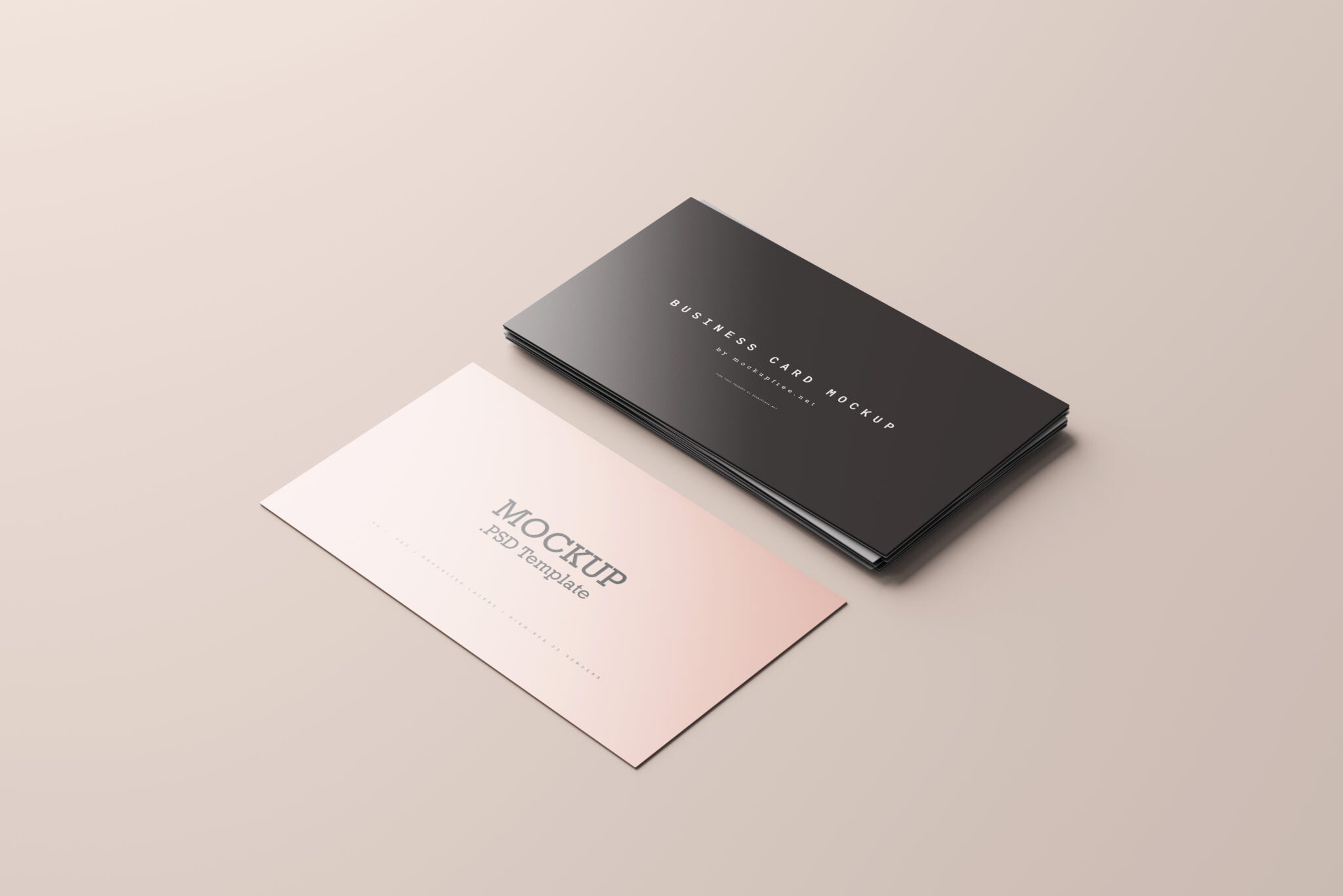 Onecard Psd 5 Elegant Free Business Card PSD Mockups – CreativeBooster