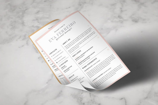 Free Clean Professional Resume Template in Photoshop (PSD), Illustrator (AI) and Indesign Formats