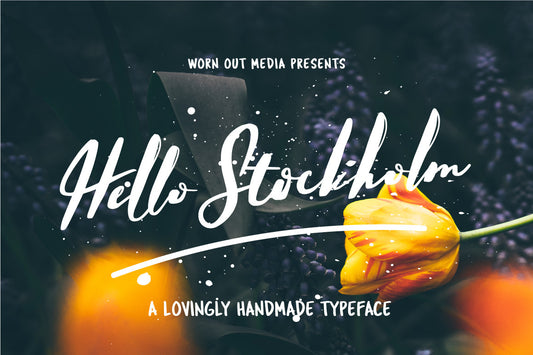 Hello Stockholm - Handmade Typeface