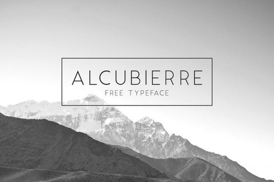 Free Font Alcubierre Typeface