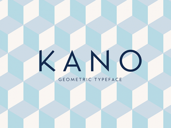 Free Kano geometric font