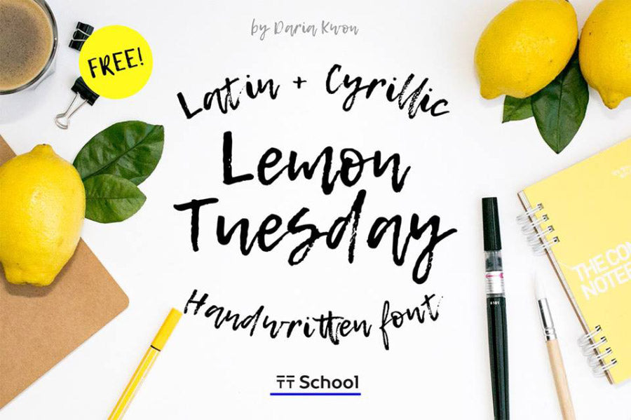 Free Lemon Tuesday Handwritten Font