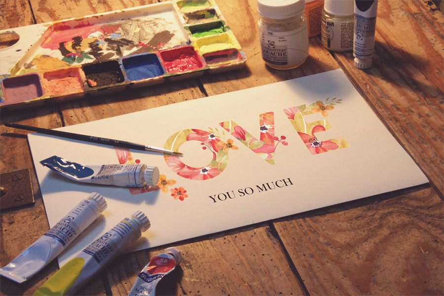 Free Artist's Art Equipment and Paper Mockup – CreativeBooster