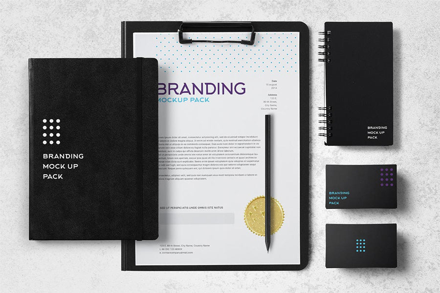 Free Business Branding Stationery Pack Mockup