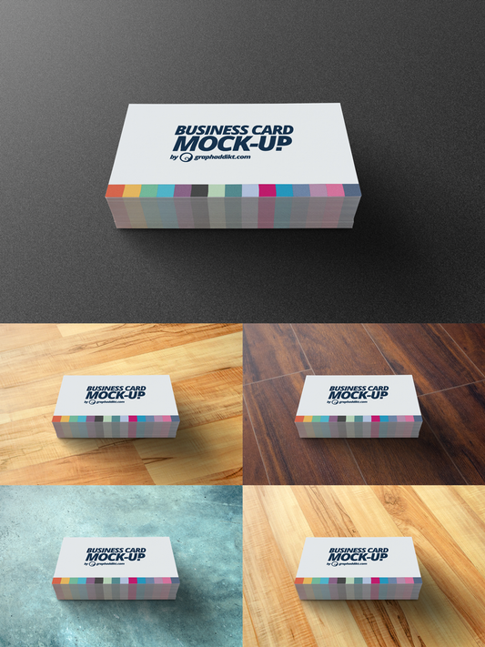Free Stack of Business Card Mockups