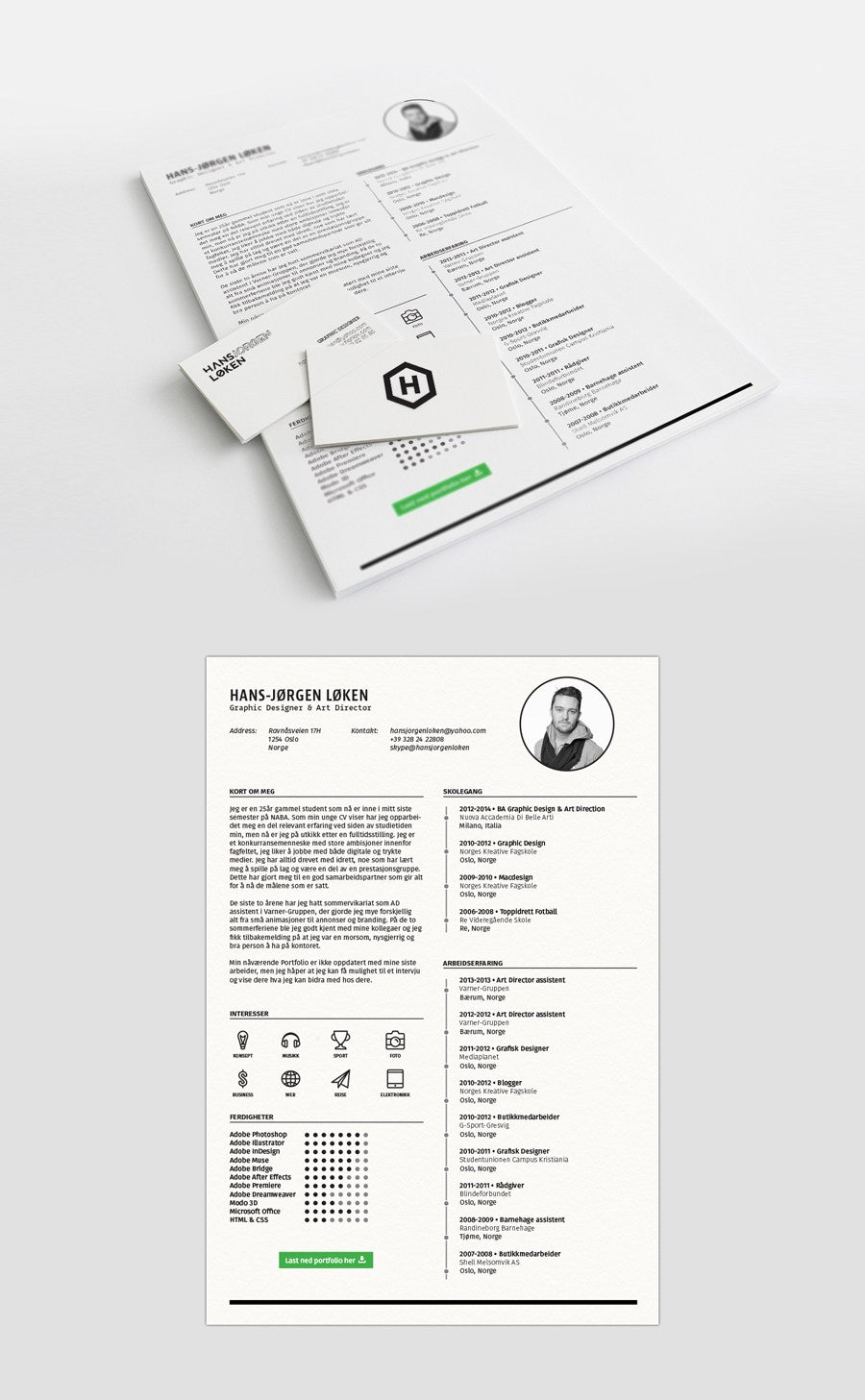 Free Resume Templates in Indesign Format – CreativeBooster