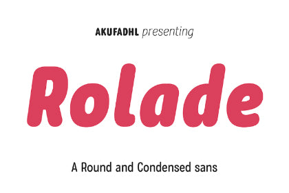 Free Rolade Typeface Demo