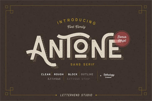 Free Antone Display Vintage Font