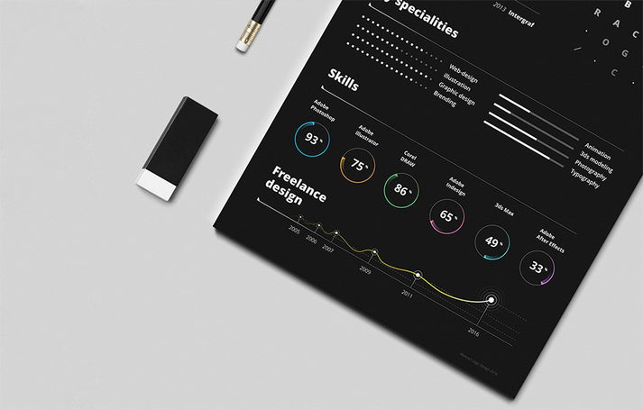 Free Black Creative Resume Template in Illustrator (AI) Format ...