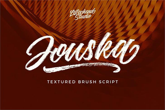 Free Jouska Rough Brush Font