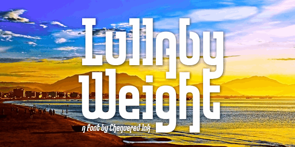 Free Lullaby Weight Font