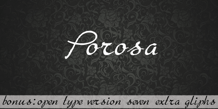 Free Porosa Font