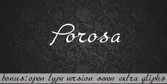 Free Porosa Font