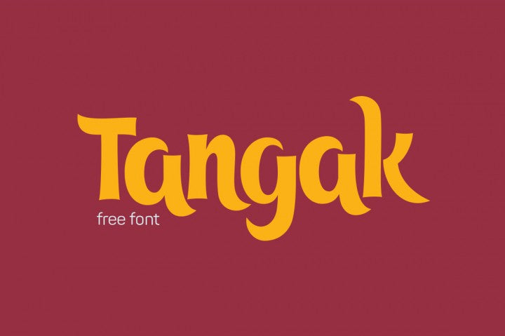 Free Font Tangak