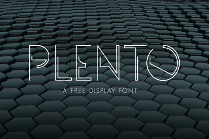 Free Plento Typeface