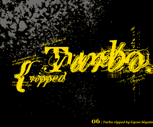 Free TURBO ripped Font
