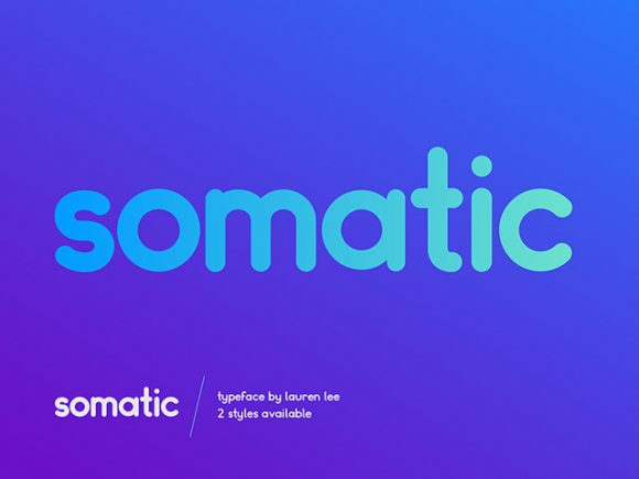 Free Somatic Rounded A font ideal logotypes