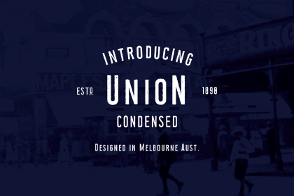 Free Union Condensed Typeface