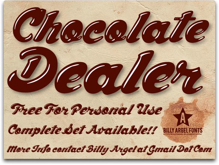 Free Chocolate Dealer Font