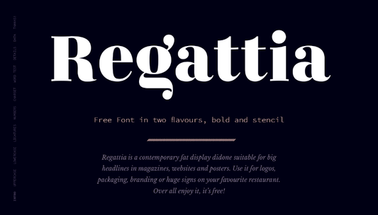 Free Regattia Bold Typefaces