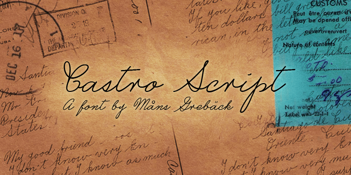 Free Castro Script Font