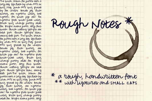 Free Rough Notes Sample Font