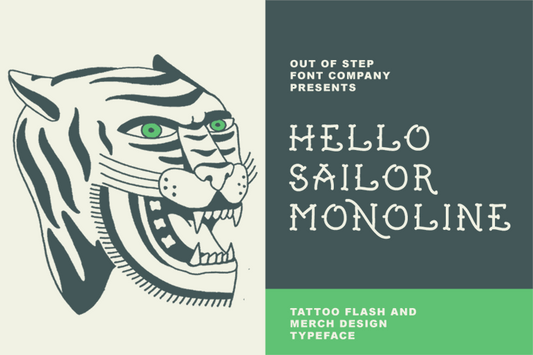 Free Hello Sailor Monoline Font