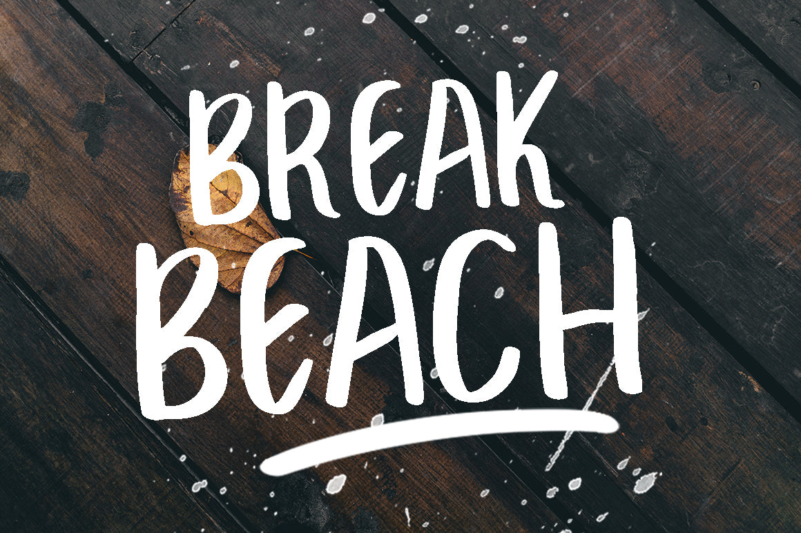Break Beach - Free Brush Font