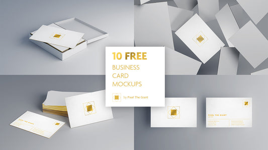 Free 10 Luxury Business Card Mockups