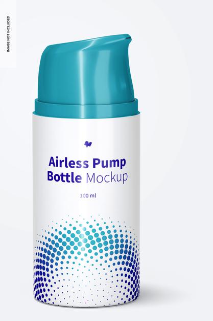 Free 100 Ml Airless Pump Bottle Mockup Psd