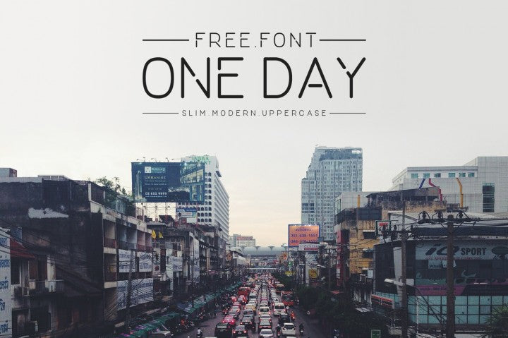 Free Font One Day Typeface