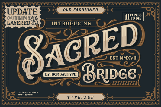 Free Sacred Bridge Typeface