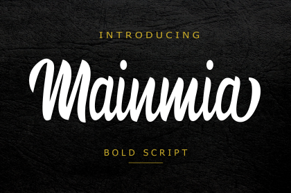 Free Mainmia Bold Script