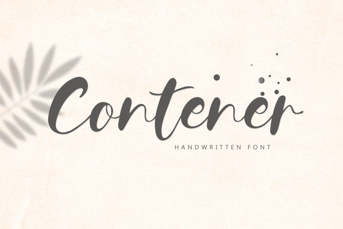 Contener - Free Handwritting Font