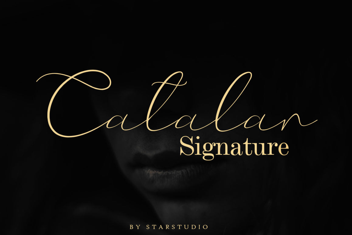 Catalan - Free Signature font
