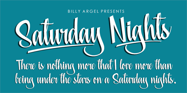 Free Saturday Nights Font