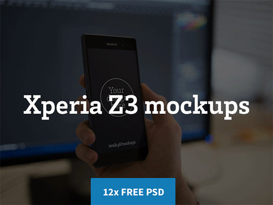 Free 12 Xperia Z3 Psd Mockups