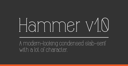 Free Hammer v1.0 font