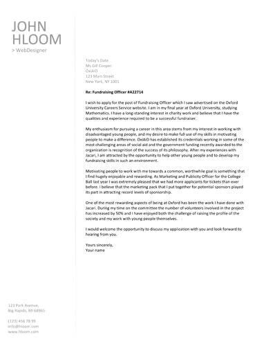 Free Plain Linear Cover Letter Template in Microsoft Word (DOCX) Format