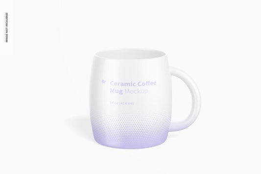 Free 14 Oz Ceramic Coffee Mug Mockup Psd