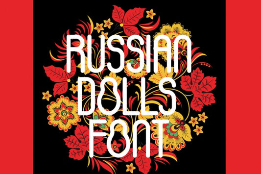 Free Font Russian Dolls Typeface